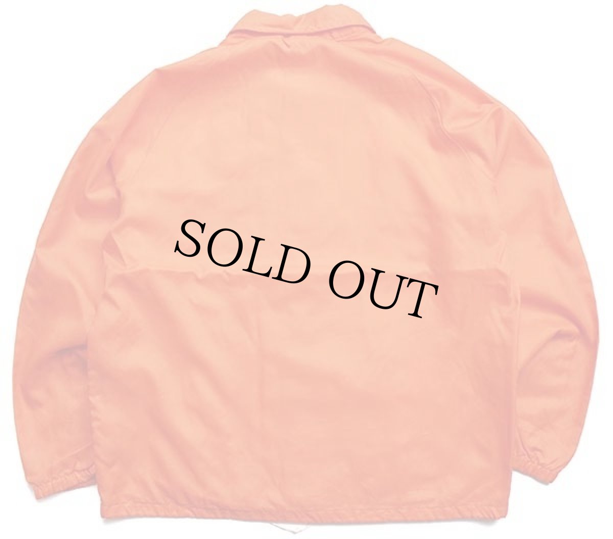 画像2: 70s Chalk Line BASS パッチ付き ナイロン コーチジャケット オレンジ L (2)