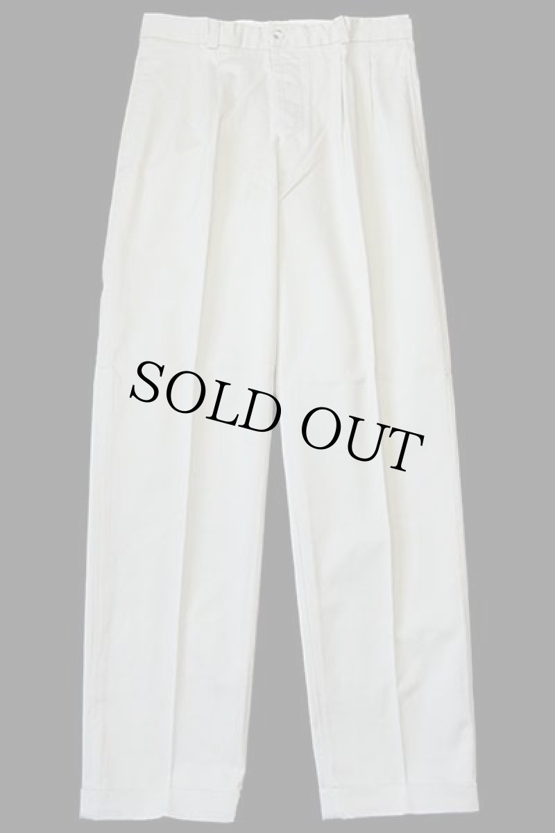 画像2: デッドストック★80s LEVI'Sリーバイス ツータック コットン チノパン ライトベージュ w32 L32★E ユーロ (2)