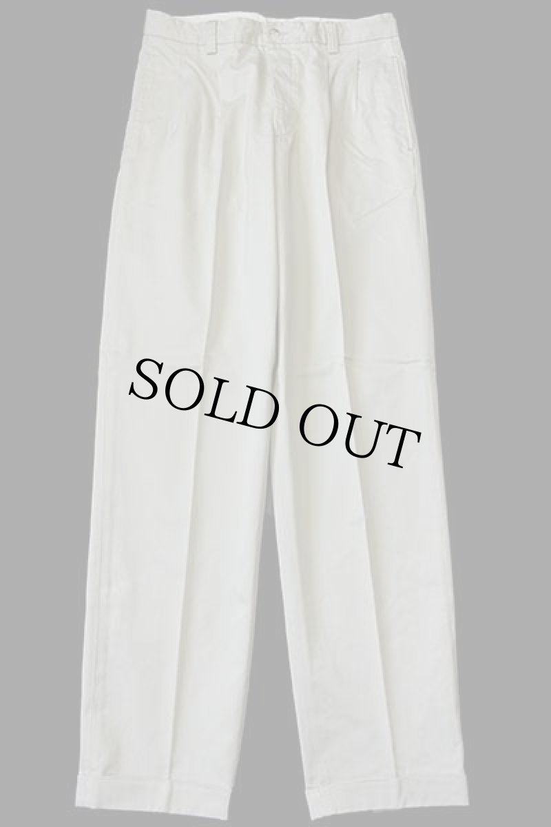 画像2: デッドストック★80s LEVI'Sリーバイス ツータック コットン チノパン ライトベージュ w32 L32★H ユーロ (2)