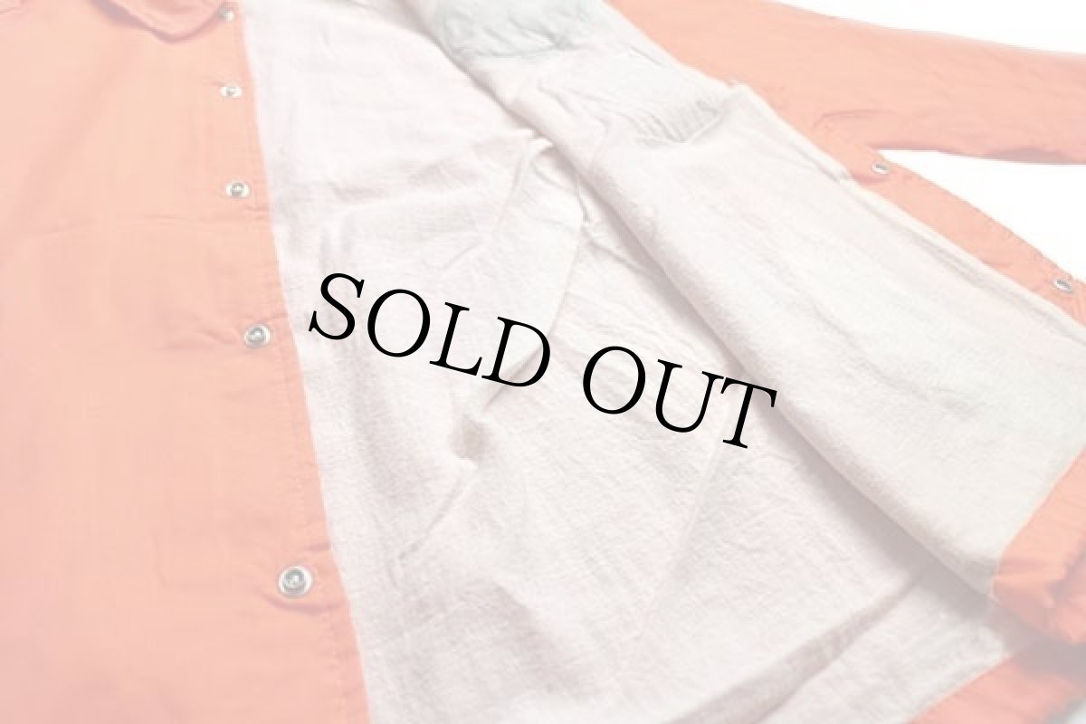 画像5: 70s Chalk Line BASS パッチ付き ナイロン コーチジャケット オレンジ L (5)