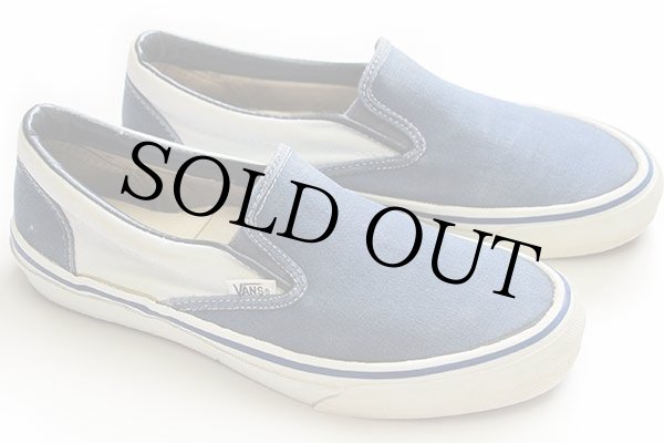 バンズ　スリッポン　ヴィンテージ VANS,90s,MADE IN USA,SLIP ON,PUMPKIN RETRO RECTANGLE,CANVAS