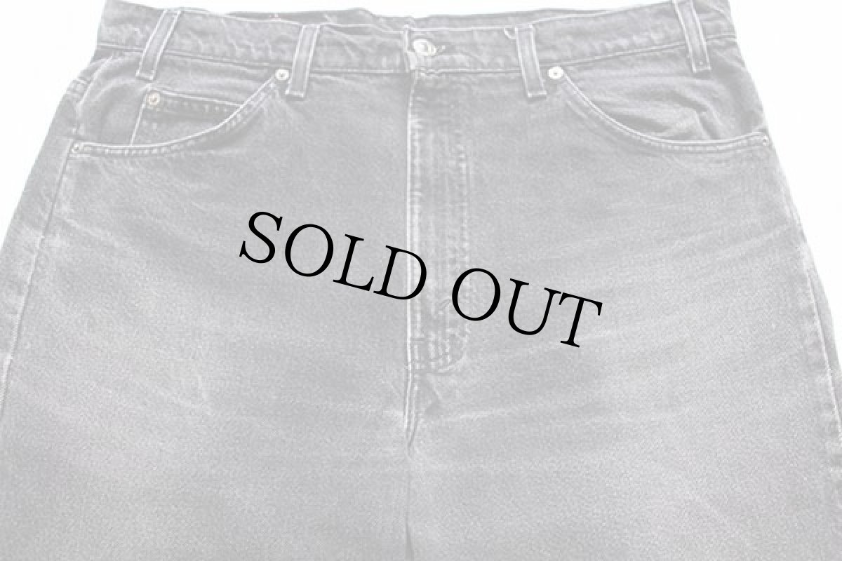 画像4: 90s USA製 Levi'sリーバイス 505 ブラック デニムパンツ w38★58 (4)