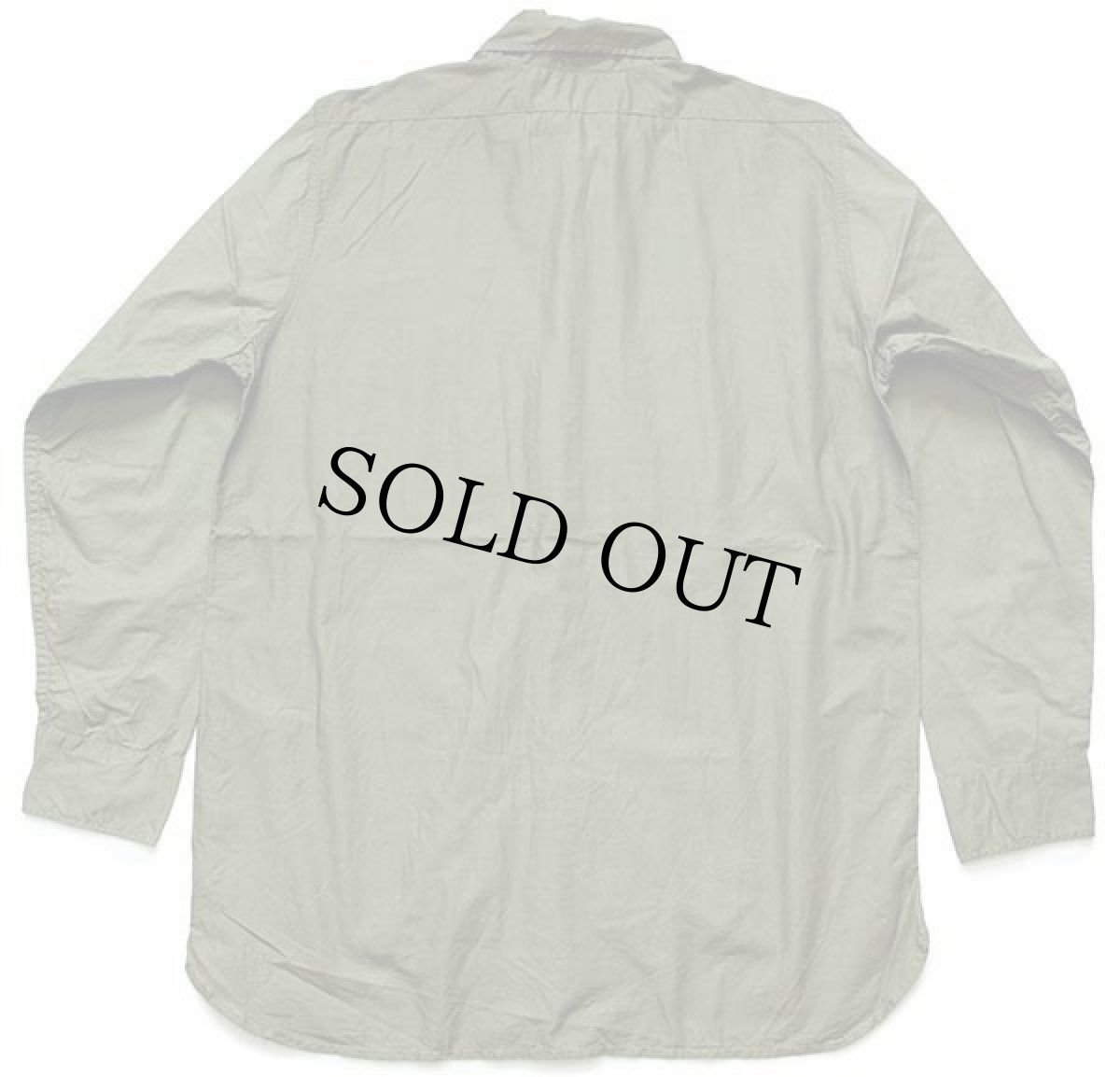 画像2: 40s 米軍 U.S.NAVY N-3 マチ付き コットンポプリンシャツ カスタム オリーブ 15 (2)