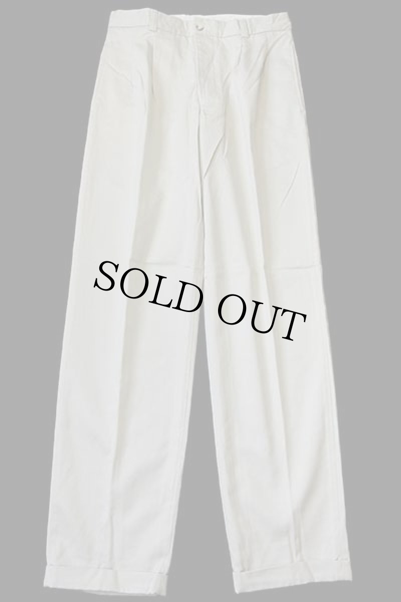 画像2: デッドストック★80s LEVI'Sリーバイス ツータック コットン チノパン ライトベージュ W32 L32★I ユーロ (2)