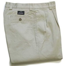 画像1: デッドストック★80s イタリア製 LEVI'Sリーバイス ツータック コットン チノパン ベージュ w32 L32★C ユーロ (1)