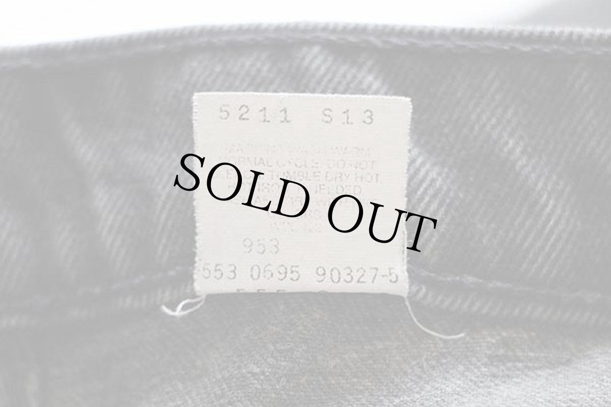 画像7: 90s USA製 Levi'sリーバイス 555 ブラック デニムパンツ w34 L30 (7)