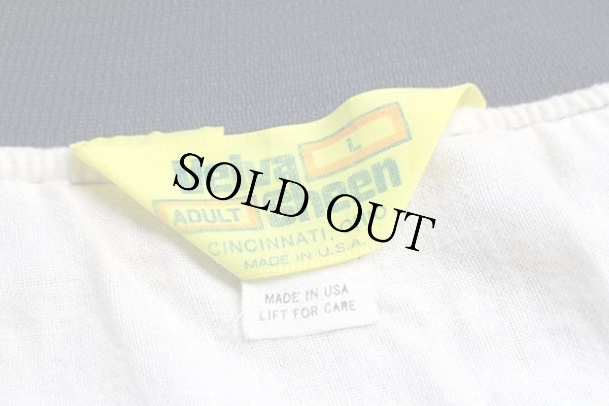 画像4: 80s USA製 Velva Sheen U.S.NAVY DRILL TEAM NJROTC ナイロンスタジャン 紺 L (4)