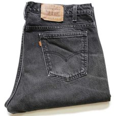 画像1: 90s USA製 Levi'sリーバイス 505 ブラック デニムパンツ w38★58 (1)