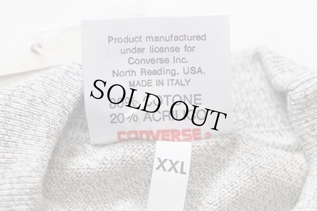 画像6: デッドストック★90s イタリア製 CONVERSEコンバース ALL STARオールスター 長袖Tシャツ 杢グレー XXL★特大 (6)