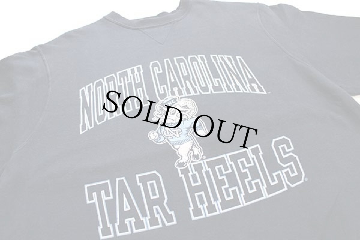 画像3: 90s Championチャンピオン NORTH CAROLINA TAR HEELS マスコット 前V スウェット 紺 XL (3)