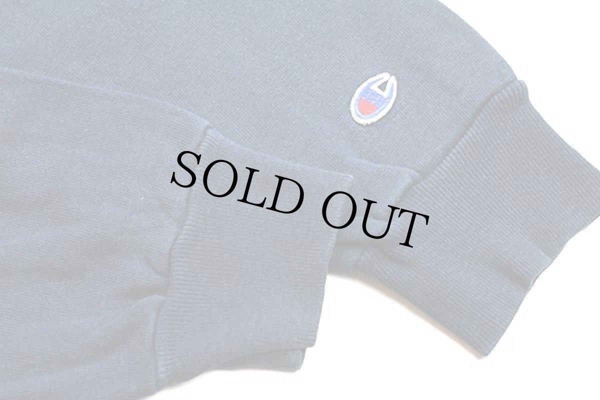 画像5: 90s USA製 Championチャンピオン TOWSON STATE 足型 前V スウェット 紺 L (5)