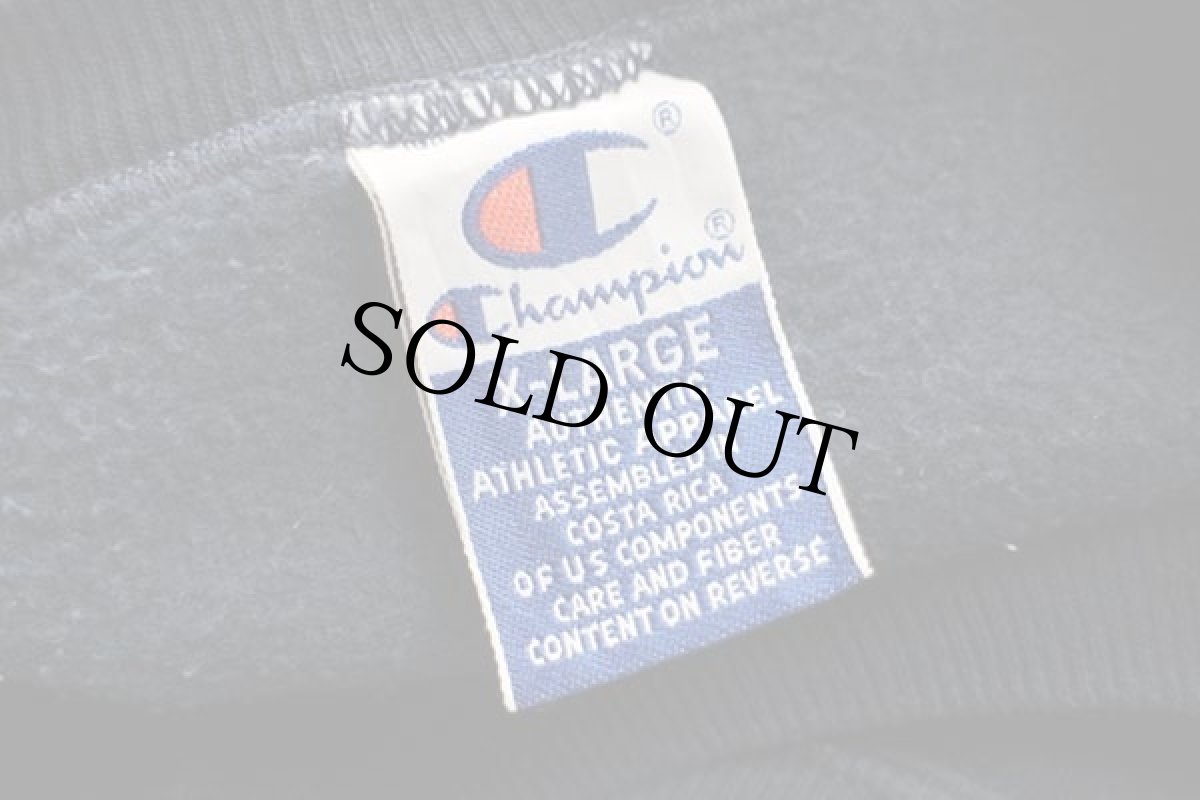 画像4: 90s Championチャンピオン NORTH CAROLINA TAR HEELS マスコット 前V スウェット 紺 XL (4)