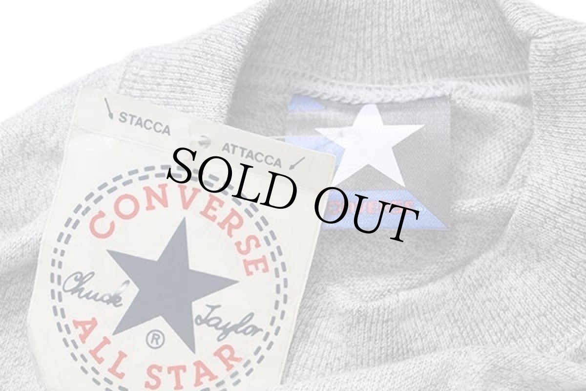 画像5: デッドストック★90s イタリア製 CONVERSEコンバース ALL STARオールスター 長袖Tシャツ 杢グレー XXL★特大 (5)