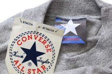 画像5: デッドストック★90s イタリア製 CONVERSEコンバース ALL STARオールスター 長袖Tシャツ 杢グレー XXL★特大 (5)