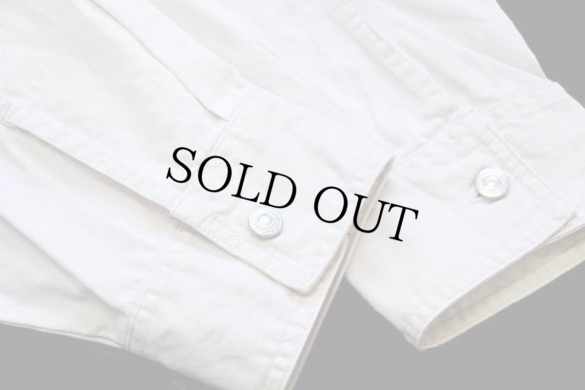 画像6: 00s Levi'sリーバイス カラーデニムシャツ 生成り (6)