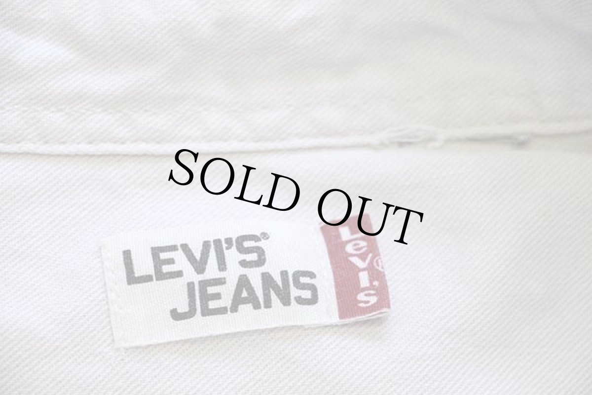 画像4: 00s Levi'sリーバイス カラーデニムシャツ 生成り (4)