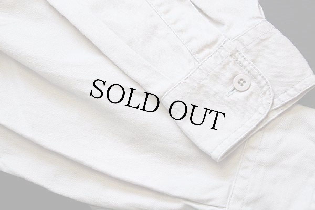 画像6: 90s Levi'sリーバイス カラーデニムシャツ ベージュ M (6)