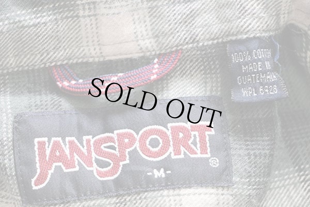 画像4: 90s JANSPORTジャンスポーツ オンブレチェック ボタンダウン コットン ライトネルシャツ (4)