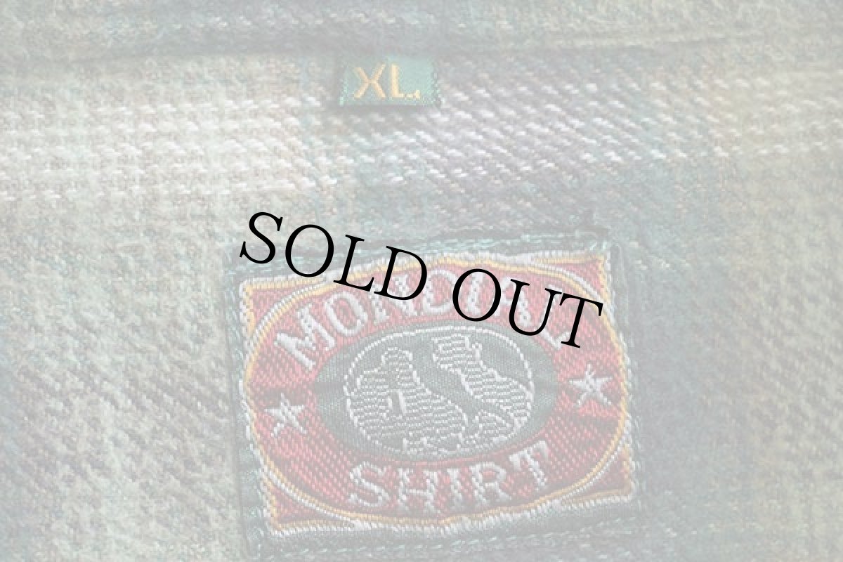 画像4: 90s MONDIAL SHIRT オンブレチェック コットン フランネルシャツ XL (4)