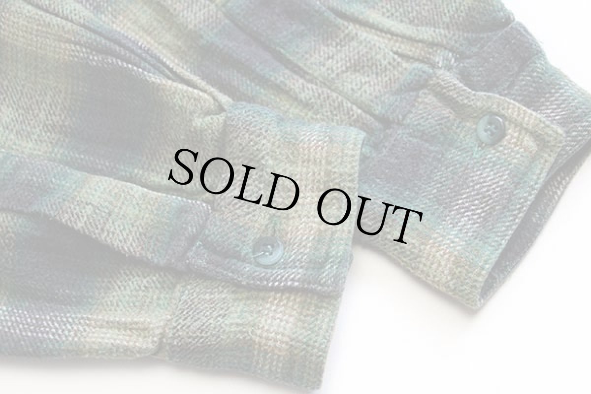 画像6: 90s MONDIAL SHIRT オンブレチェック コットン フランネルシャツ XL (6)