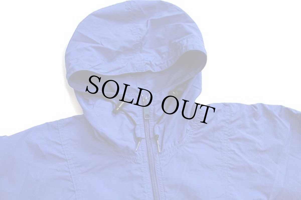 画像3: 90s L.L.Bean 筆記体ロゴ刺繍 ナイロン アノラックパーカー 青 (3)