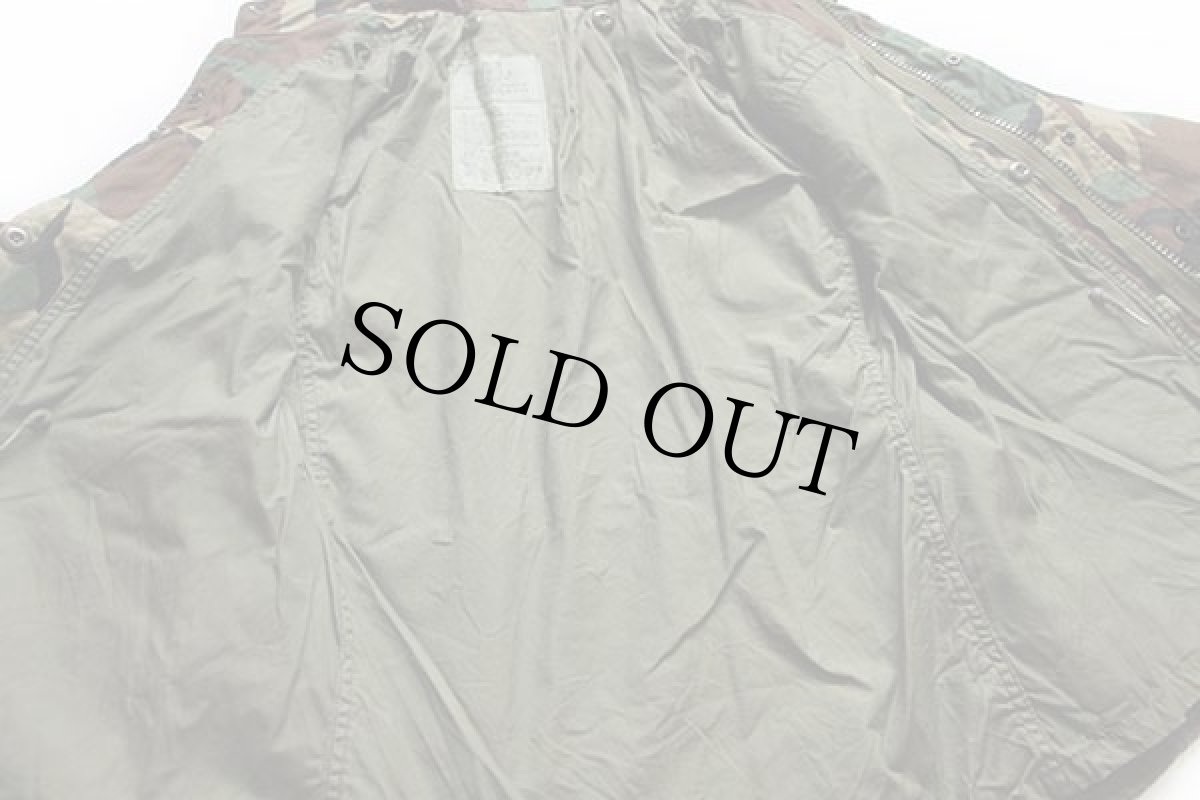 画像5: 80s 米軍 U.S.ARMY パッチ付き ウッドランドカモ M-65 フィールドジャケット S-XS (5)