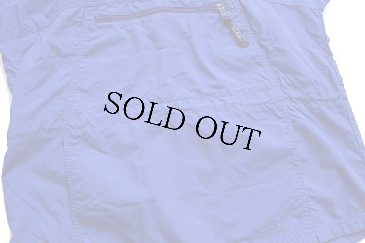 画像5: 90s L.L.Bean 筆記体ロゴ刺繍 ナイロン アノラックパーカー 青 (5)