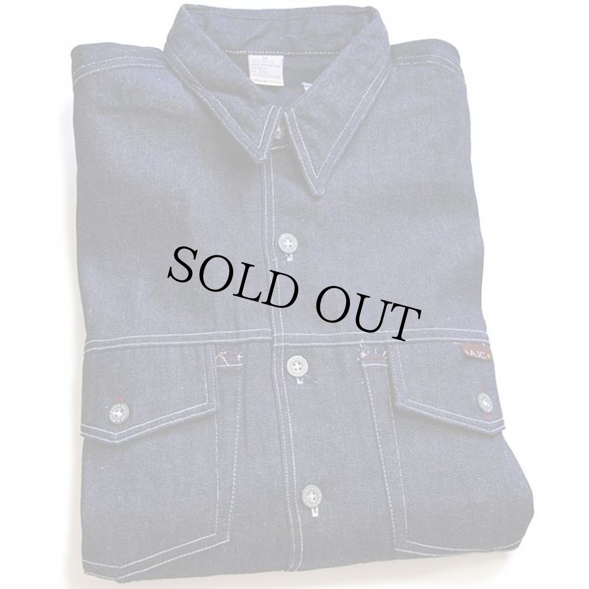 画像1: デッドストック★90s ARIZONA JEANS デニムシャツ M★H (1)