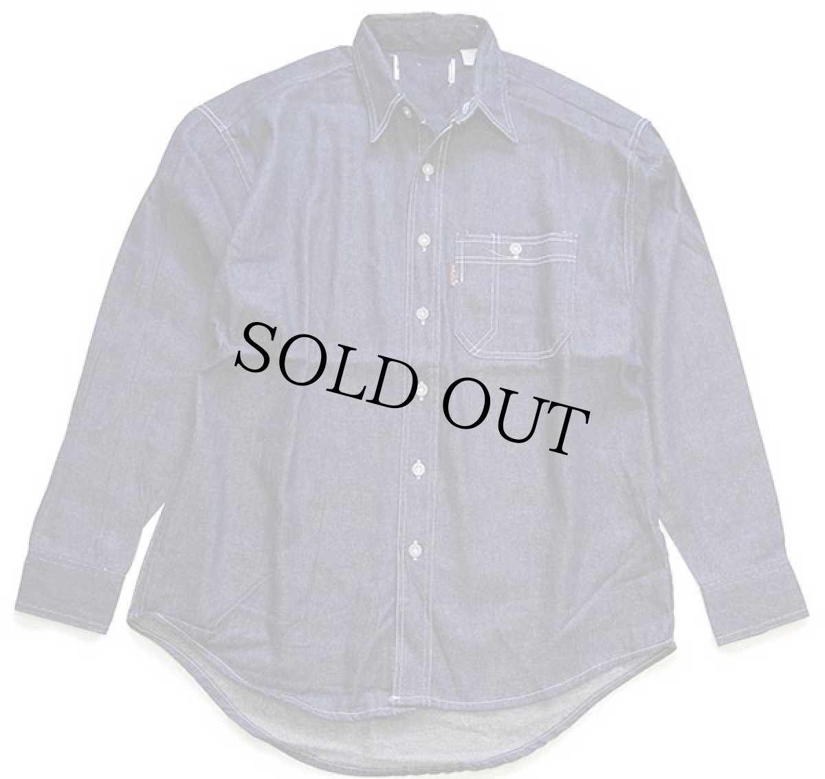 画像2: デッドストック★90s ARIZONA 片ポケ デニムシャツ (2)