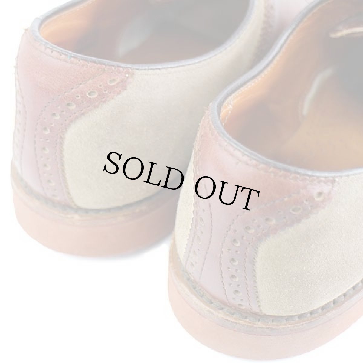 画像8: 90s LANDS'ENDランズエンド スエードレザー サドルシューズ 9.5W★レザーシューズ 革靴 (8)