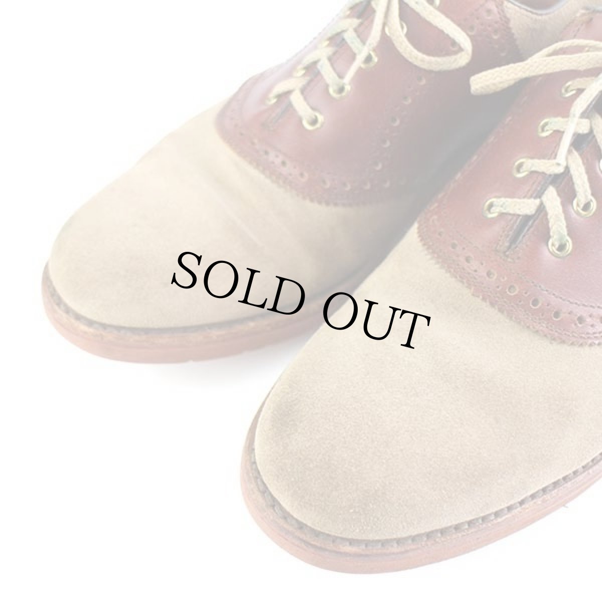 画像7: 90s LANDS'ENDランズエンド スエードレザー サドルシューズ 9.5W★レザーシューズ 革靴 (7)