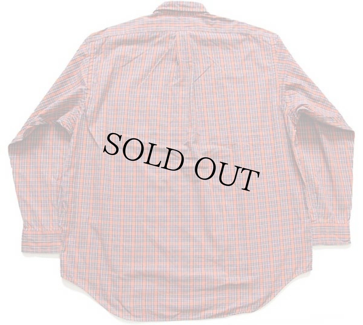 画像2: 00s ラルフローレン BIG SHIRT タータンチェック ボタンダウン オックスフォード コットンシャツ L (2)