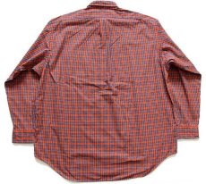 画像2: 00s ラルフローレン BIG SHIRT タータンチェック ボタンダウン オックスフォード コットンシャツ L (2)