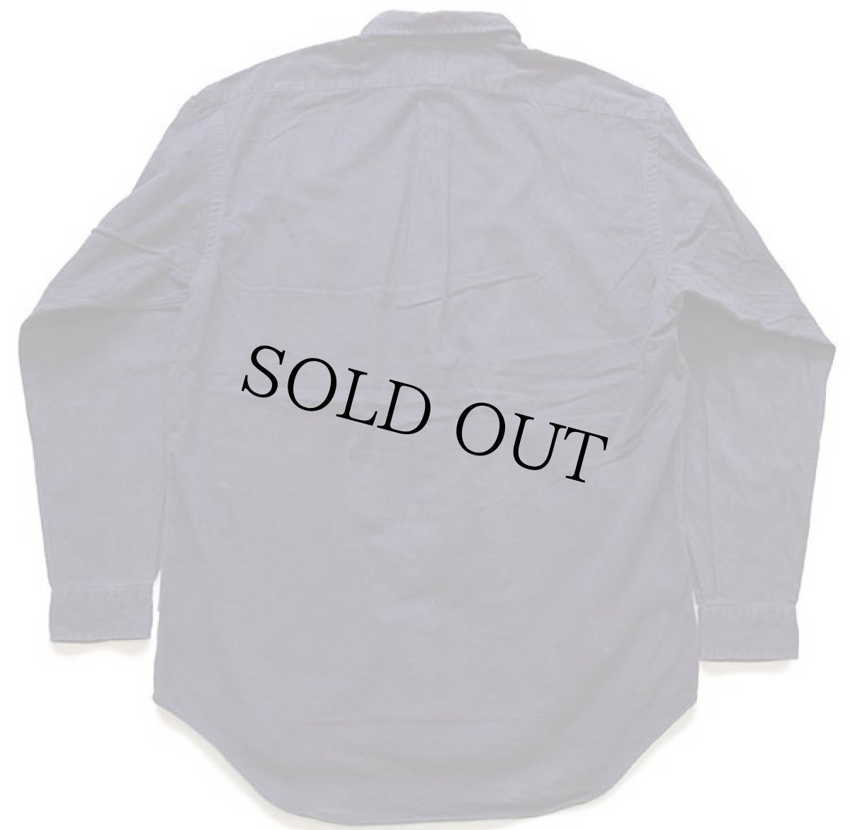 画像2: 90s ポロ ラルフローレン ワンポイント ボタンダウン ヘビー コットンシャツ ナス紺 (2)