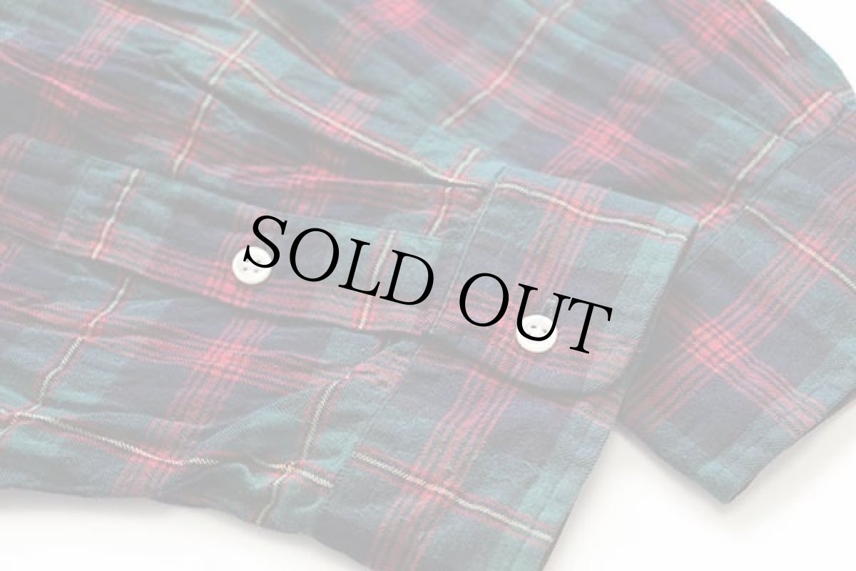 画像5: 90s ラルフローレン タータンチェック ボタンダウン コットンシャツ XXL★特大 (5)