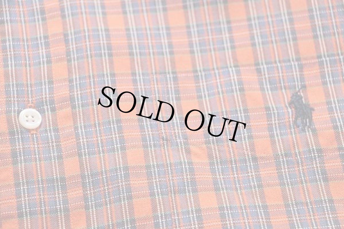 画像5: 00s ラルフローレン BIG SHIRT タータンチェック ボタンダウン オックスフォード コットンシャツ L (5)