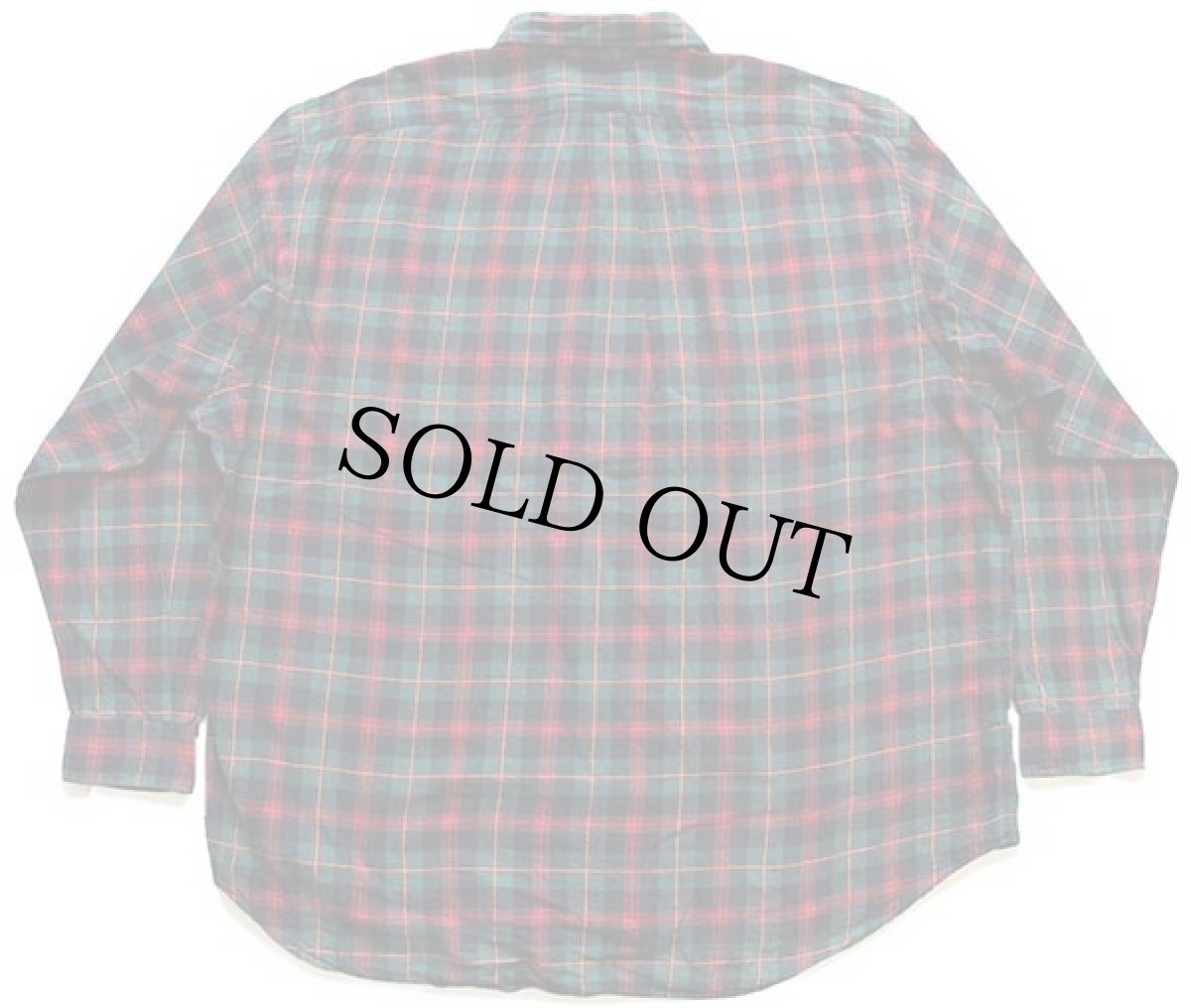 画像2: 90s ラルフローレン タータンチェック ボタンダウン コットンシャツ XXL★特大 (2)