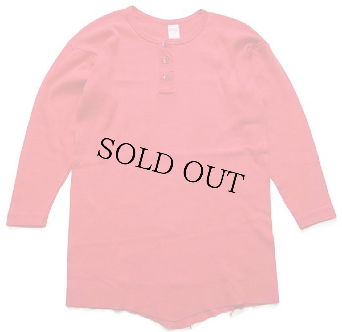 画像2: 80s USA製 Healthknit ヘンリーネック アンダーシャツ 赤 L (2)