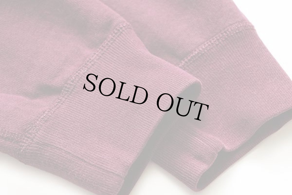 画像5: ポロ ラルフローレン ワンポイント フード裏サーマル スウェット ジップパーカー バーガンディ L (5)