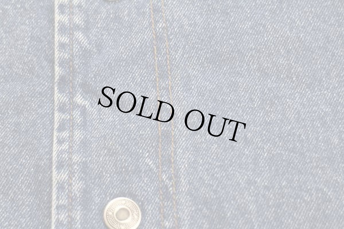 画像6: 90s Dunbrooke John刺繍 コットン×デニム スタジャン L (6)