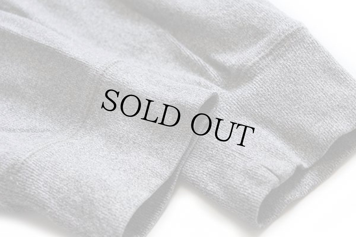 画像5: ポロ ラルフローレン ワンポイント ヘンリーネック フード裏サーマル コットン スウェットパーカー ごま塩 L (5)