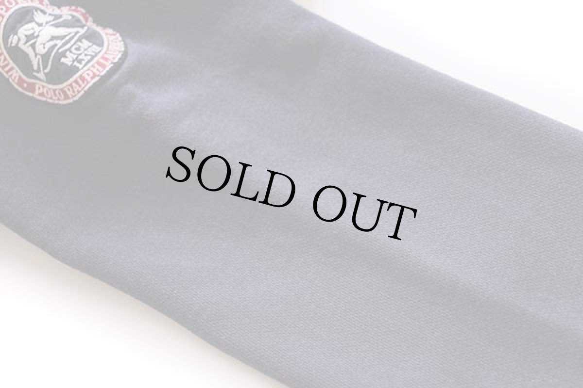 画像6: ポロ ラルフローレン パッチ付き ヘンリーネック スウェットパーカー 濃紺 L (6)