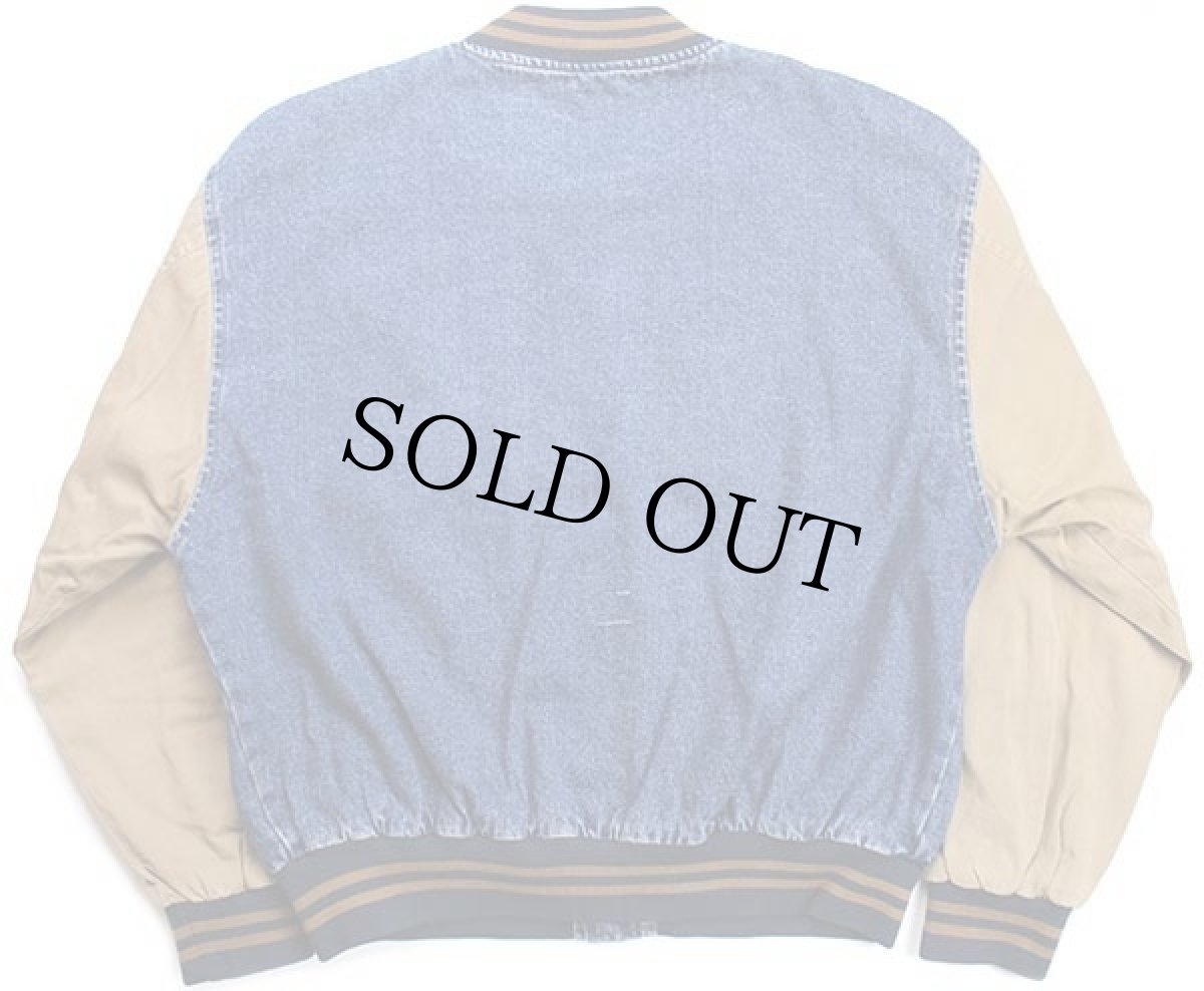 画像2: 90s Dunbrooke John刺繍 コットン×デニム スタジャン L (2)