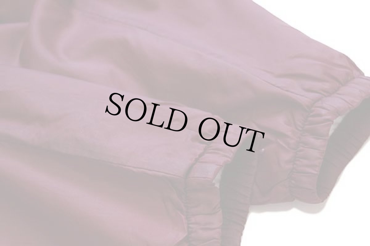 画像6: 80s USA製 Chalk Line ALABAMA ナイロン コーチジャケット バーガンディ L (6)