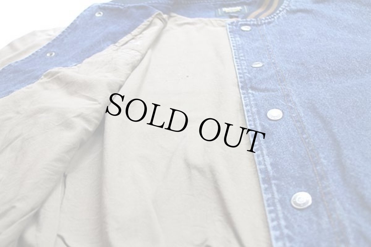 画像5: 90s Dunbrooke John刺繍 コットン×デニム スタジャン L (5)