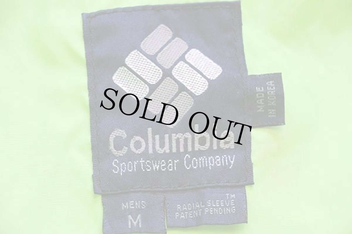 画像4: 90s Columbiaコロンビア Powder Keg マルチカラー 切り替え ナイロンジャケット 黒×蛍光 M (4)