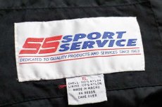 画像4: 90s NHRA CHAMPIONSHIP DRAG RACING フレイムス 刺繍 ナイロンジャケット 黒 XL★ファイヤーパターン (4)
