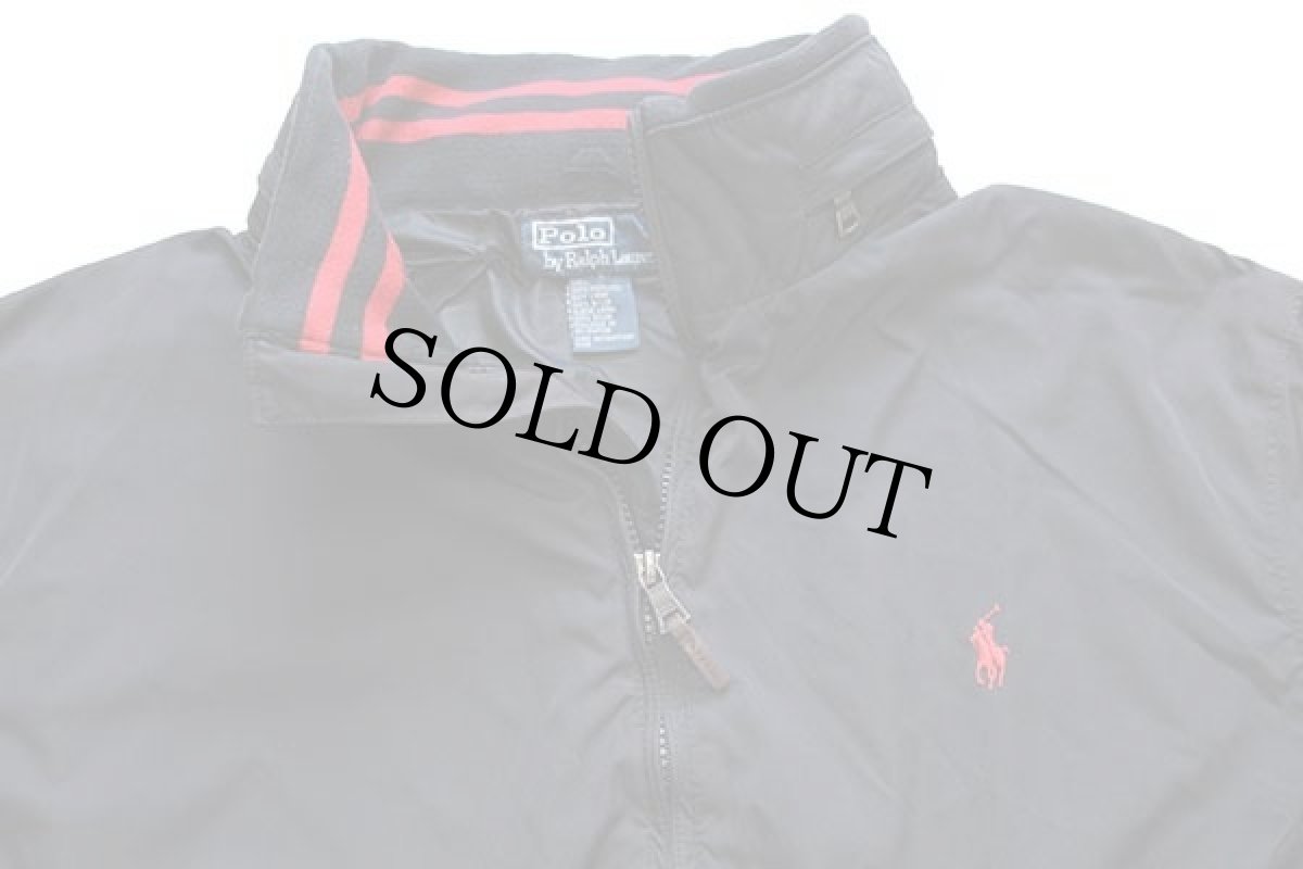 画像3: ポロ ラルフローレン ワンポイント ポリエステルジャケット 黒 XL (3)