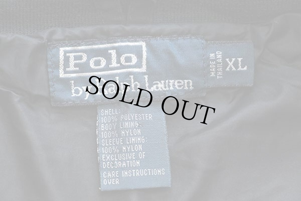 画像4: ポロ ラルフローレン ワンポイント ポリエステルジャケット 黒 XL (4)