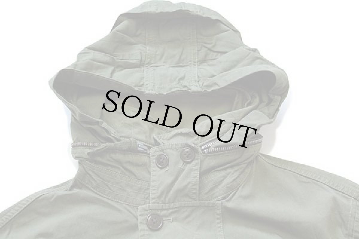 画像4: J.CREW NX-631 コットンポプリン フィールド メカニックジャケット オリーブ L (4)